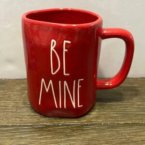 Rae Dunn coffee cup/mug red‎ be mine excellent condition 5” tall